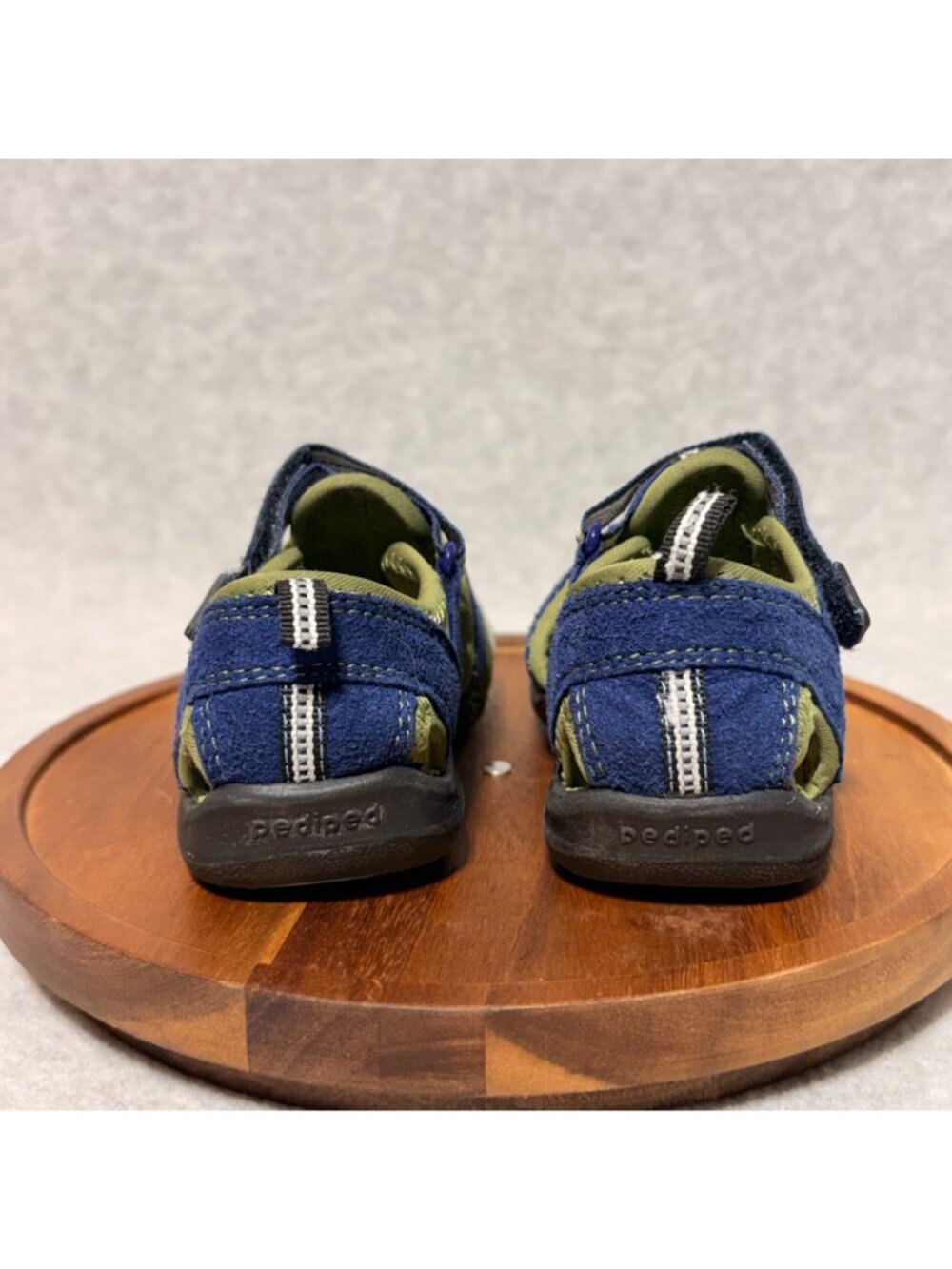 PEDIPED Boys Sandals Toddler Size 7 Sahara Sandals Blue Green - Picture 5 of 12